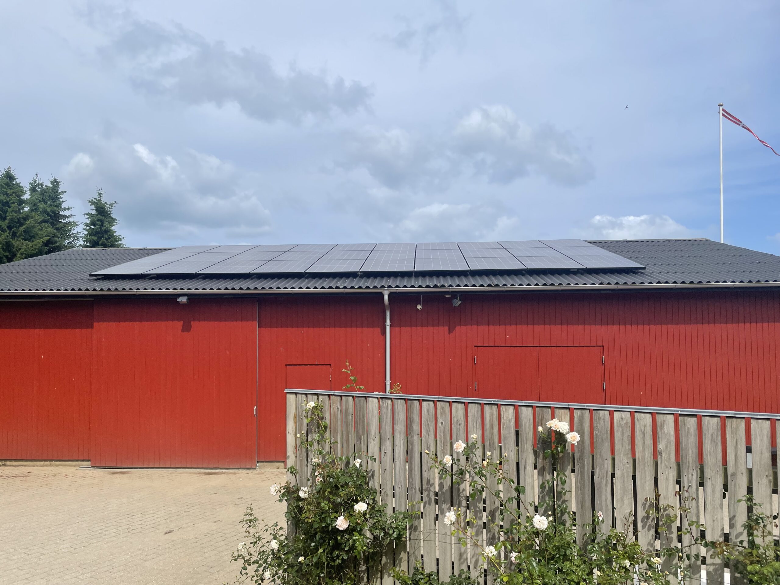 solceller til privat gård