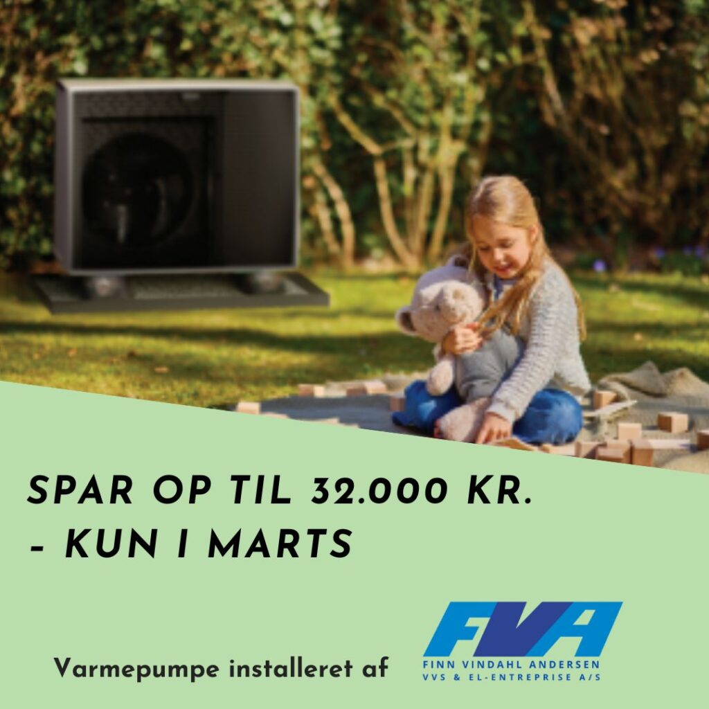 varmepumpe installation med tilskud 2026 FVA